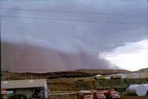 Dust storm, Mt Isa, 1960s